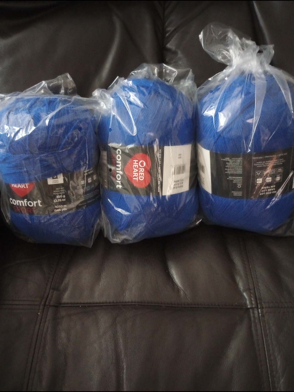 Comfort Acrylic Yarn - Royal Blue (3-Pack)